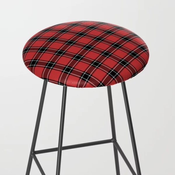 Dunbar District tartan bar stool