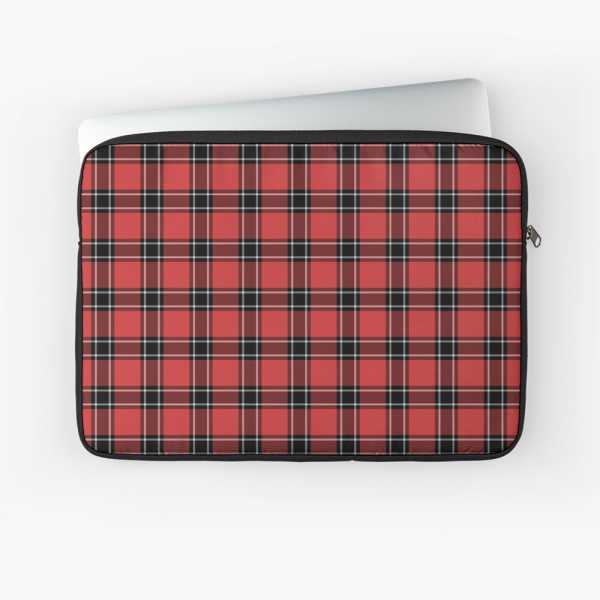 Dunbar District tartan laptop sleeve