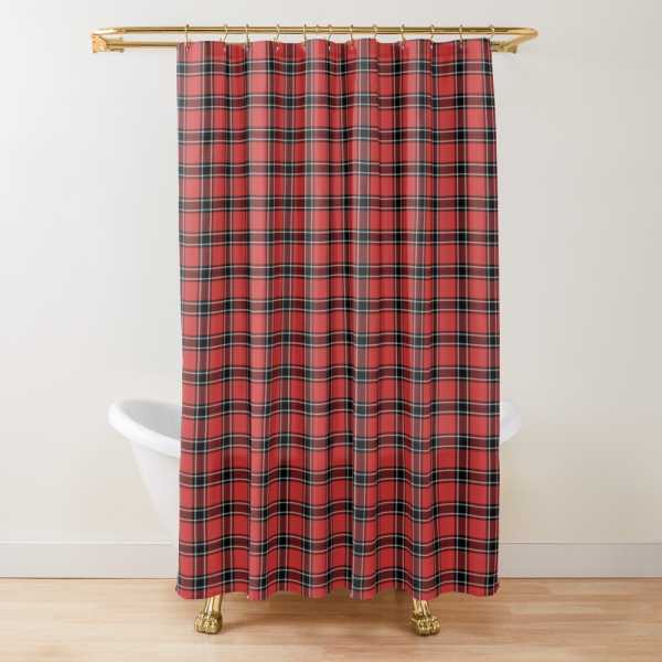 Dunbar District tartan shower curtain