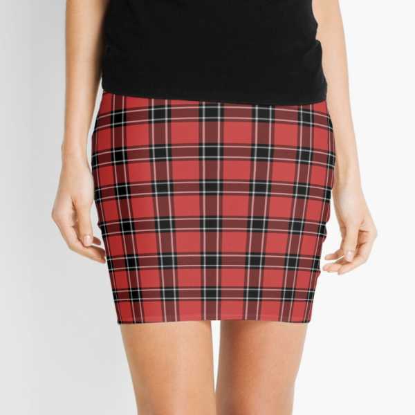 Dunbar District tartan mini skirt