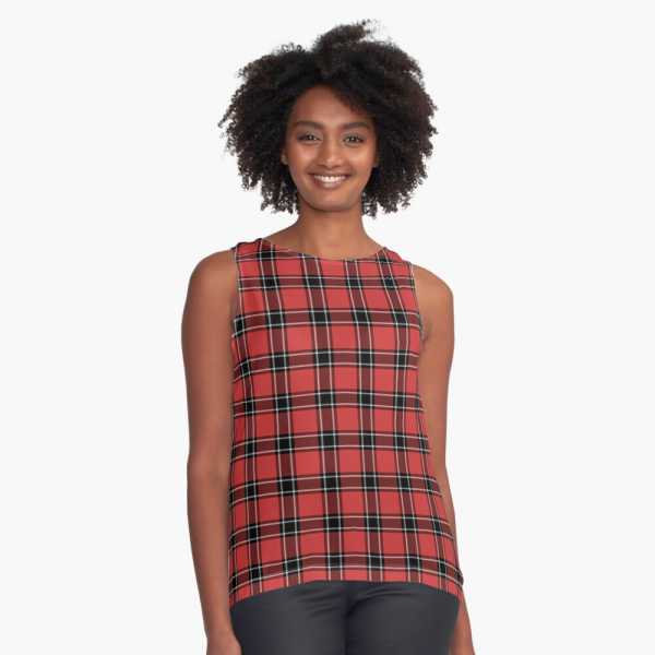 Dunbar District tartan sleeveless top