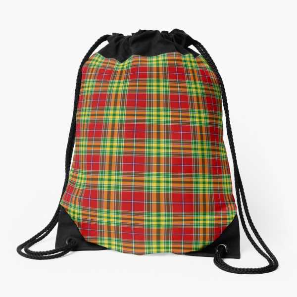 Dunblane District tartan drawstring bag