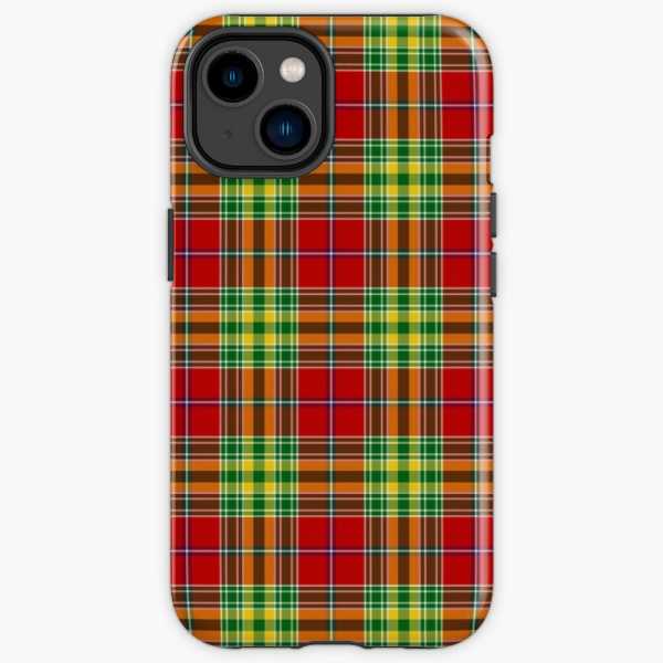Dunblane District tartan iPhone case