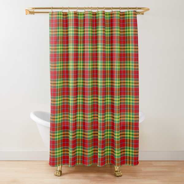 Dunblane District tartan shower curtain