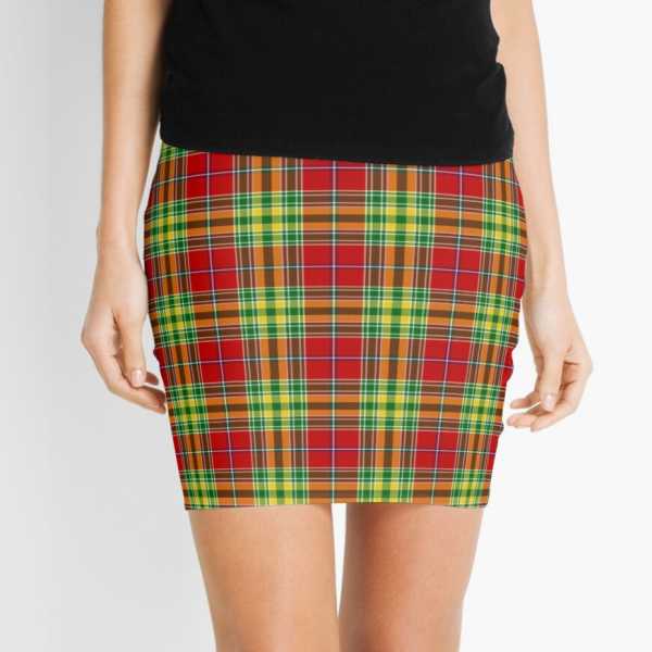 Dunblane District tartan mini skirt