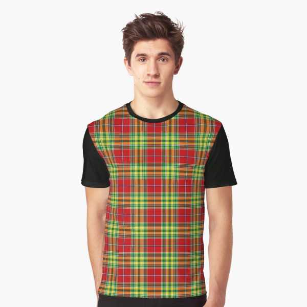 Dunblane District tartan tee shirt