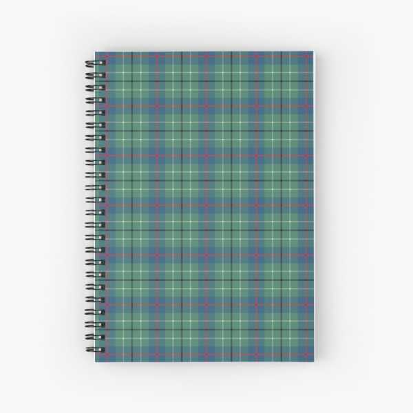 Duncan Ancient tartan spiral notebook