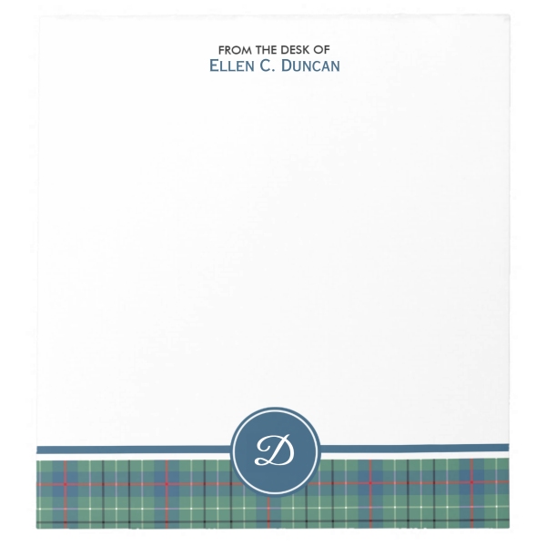 Clan Duncan Ancient Tartan Note Pad