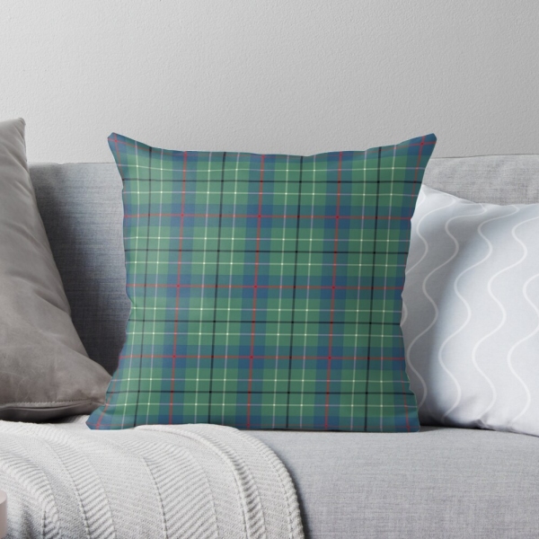 Duncan Ancient tartan throw pillow