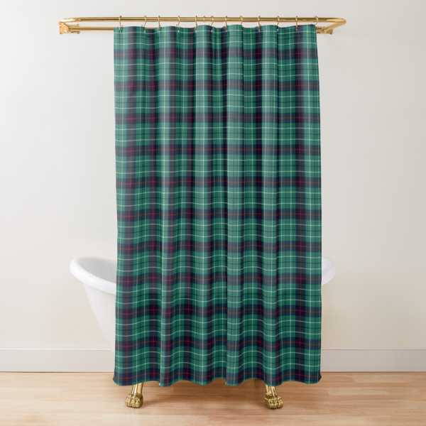 Duncan Modern tartan shower curtain