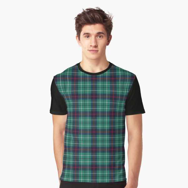 Duncan Modern tartan tee shirt