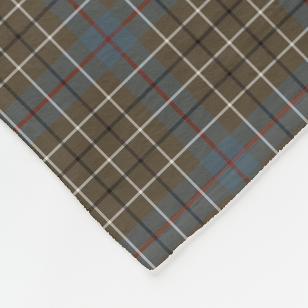 Duncan Weathered tartan fleece blanket