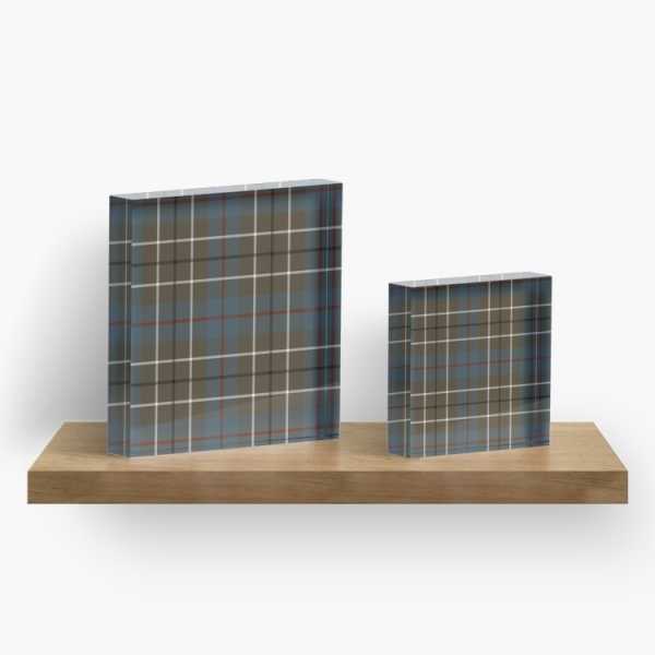 Duncan Weathered tartan acrylic block