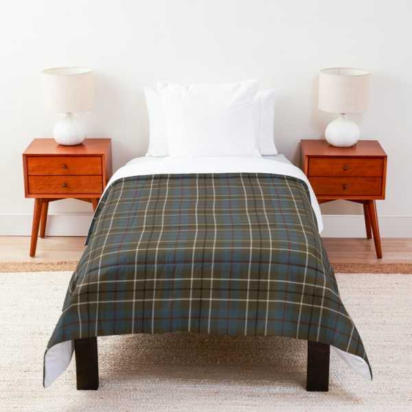 Duncan Weathered tartan comforter