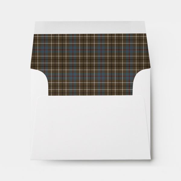 Envelope with Duncan Weathered tartan liner