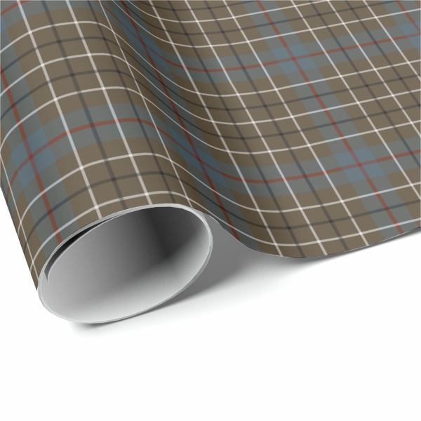 Duncan Weathered tartan wrapping paper