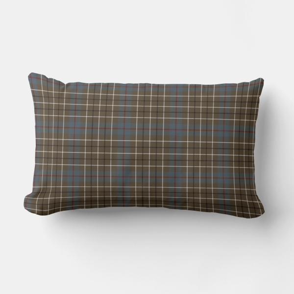 Duncan Weathered tartan lumbar cushion