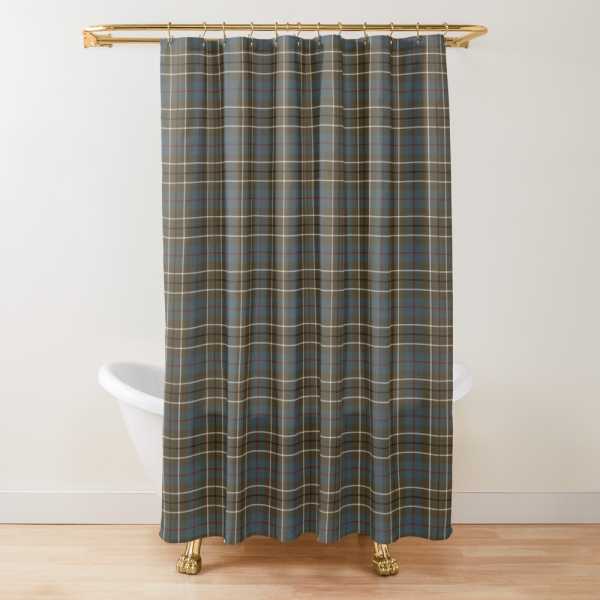 Duncan Weathered tartan shower curtain