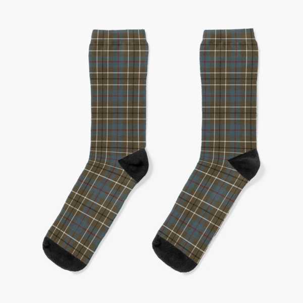 Duncan Weathered tartan socks