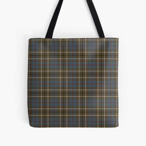 Duncan Weathered tartan tote bag