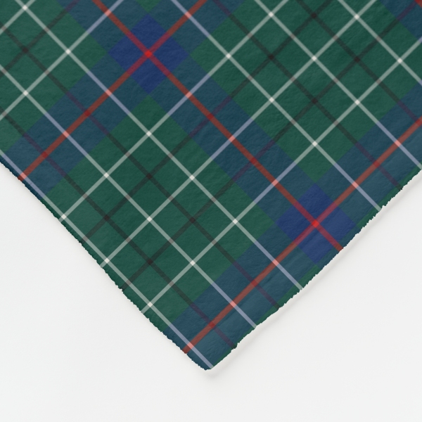 Duncan tartan fleece blanket