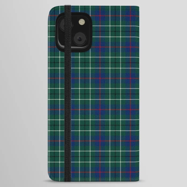 Duncan tartan iPhone wallet case