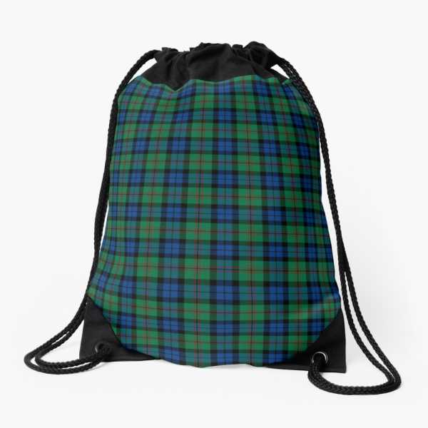 Dundas tartan drawstring bag