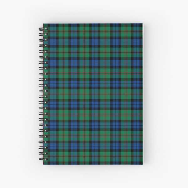 Dundas tartan spiral notebook