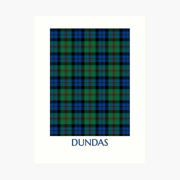 Dundas tartan art print