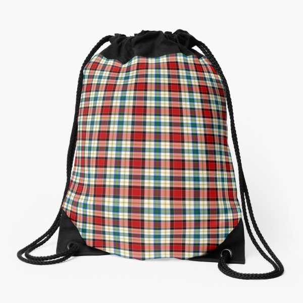 Dundee Dress tartan drawstring bag