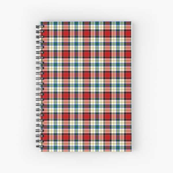 Dundee Dress tartan spiral notebook