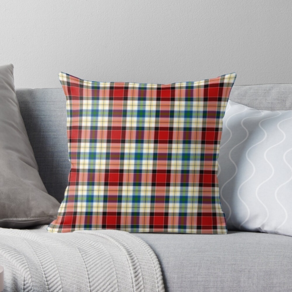 Dundee Dress tartan throw pillow