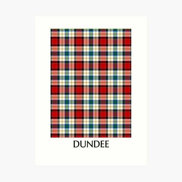 Dundee Dress tartan art print