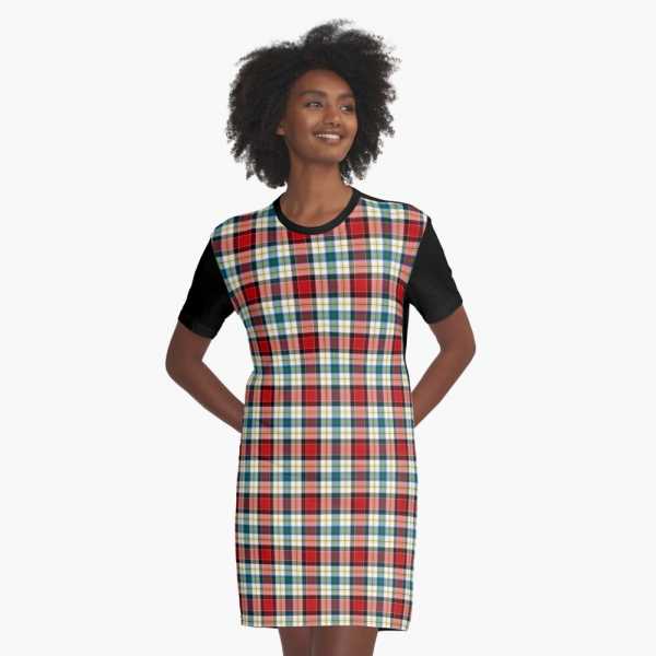 Dundee Dress tartan tee shirt dress