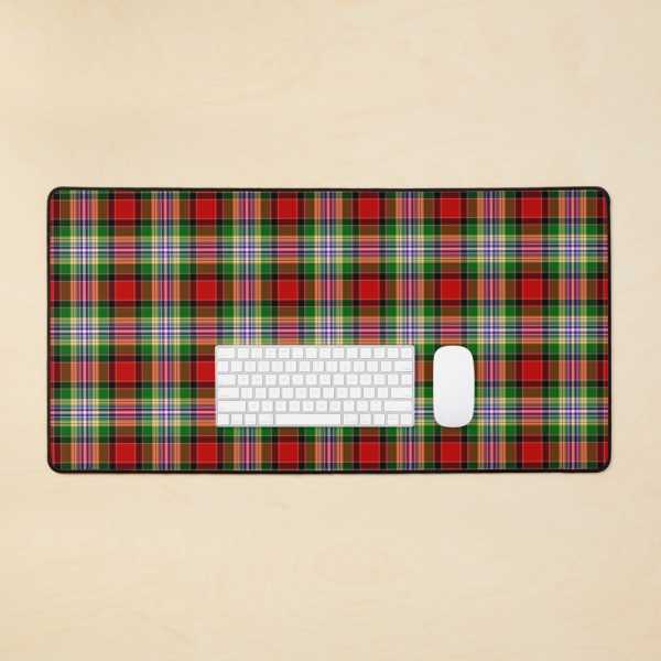 Dundee District tartan desk mat