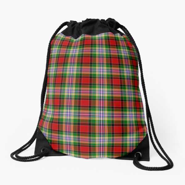 Dundee District tartan drawstring bag