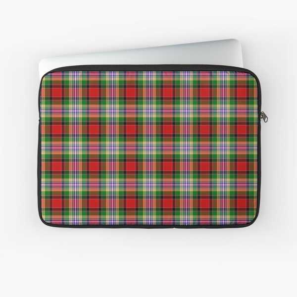 Dundee District tartan laptop sleeve