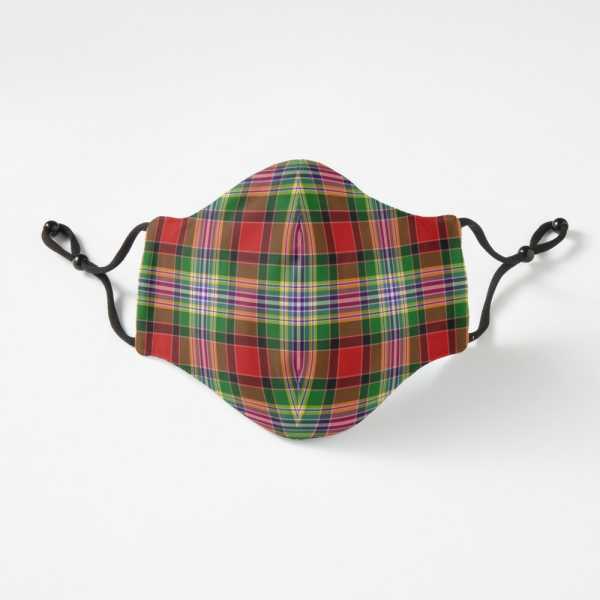 Dundee District tartan fitted face mask