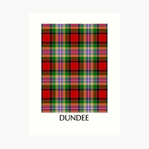 Dundee District tartan art print