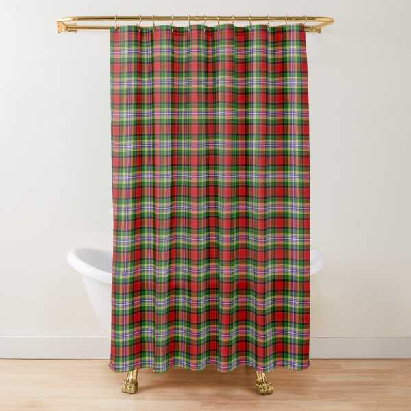 Dundee District tartan shower curtain