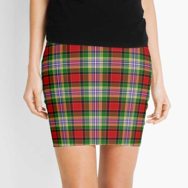 Dundee District tartan mini skirt