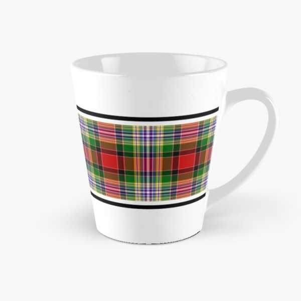 Dundee District tartan tall mug