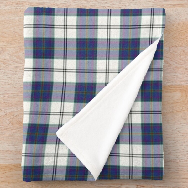 Edinburgh Dress tartan fleece throw blanket