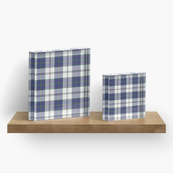 Edinburgh Dress tartan acrylic block