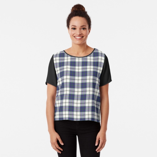 Edinburgh Dress tartan chiffon top