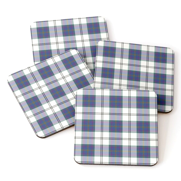 Edinburgh Dress tartan beverage coasters