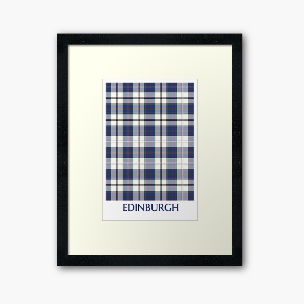 Edinburgh Dress Tartan Framed Print