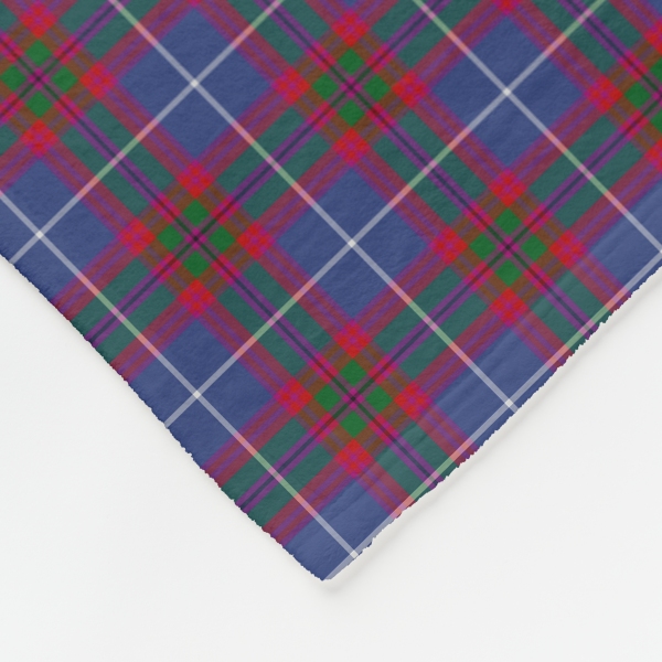 Edinburgh District tartan fleece blanket