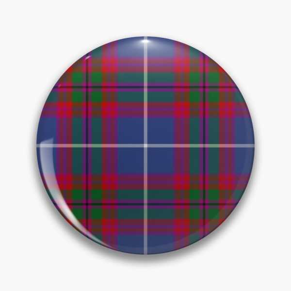 Edinburgh District tartan pinback button