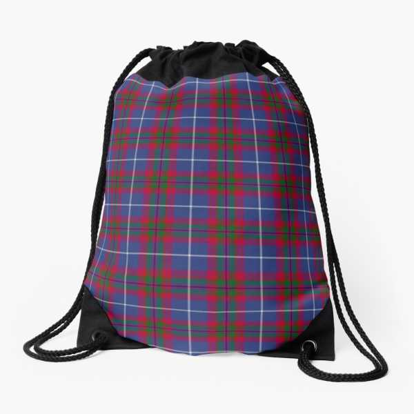 Edinburgh District tartan drawstring bag